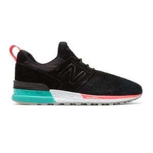 NEW BALANCE 574 SPORT IN BLACK SUEDE